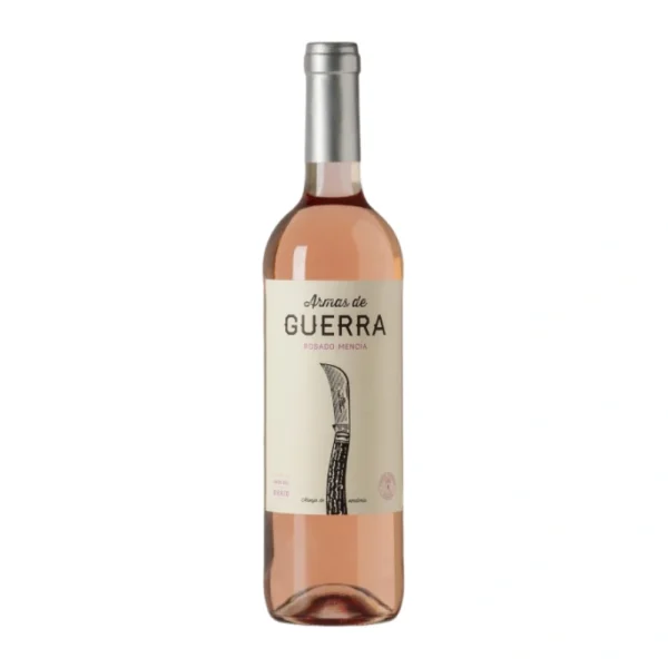 Botellas armas de guerra rosado de mencía