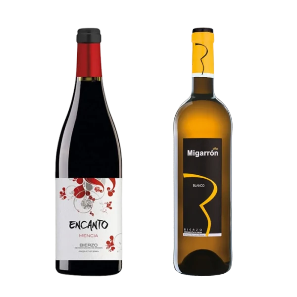 vino encanto tinto y migarrón blanco