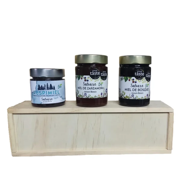 pack miel para regalar del Bierzo ecológica