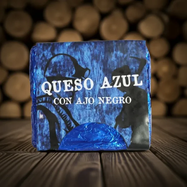 Queso azul Valllongo con ajo negro